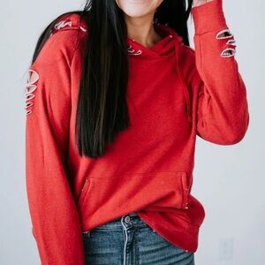 Chelsea DeBeor Distressed Hoodie